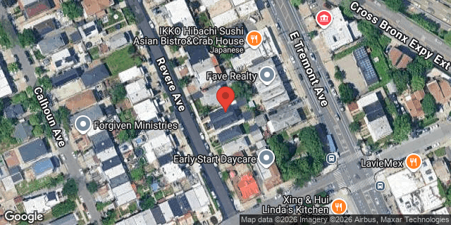 Aerial map of 416 REVERE AVENUE, Bronx