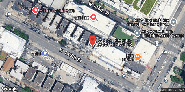 Aerial map of 133 WEST 145 STREET, Manhattan