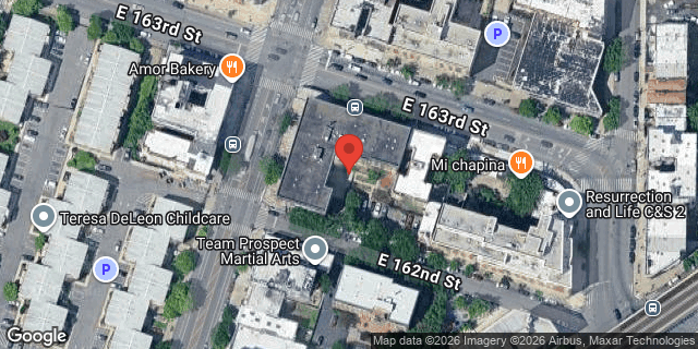 Aerial map of 851 EAST 162 STREET, Bronx