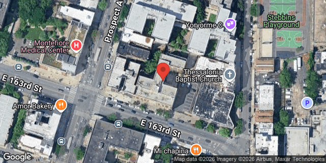 Aerial map of 861 EAST 163 STREET, Bronx