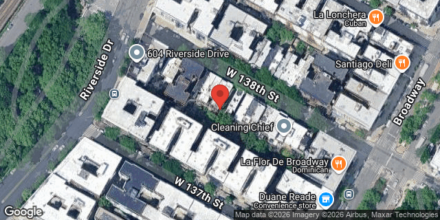 Aerial map of 626 WEST 138 STREET, Manhattan