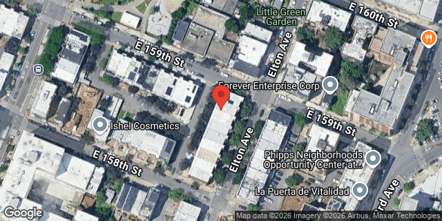 Aerial map of 819 ELTON AVENUE, Bronx