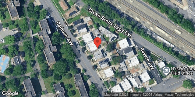 Aerial map of 526 CALHOUN AVENUE, Bronx
