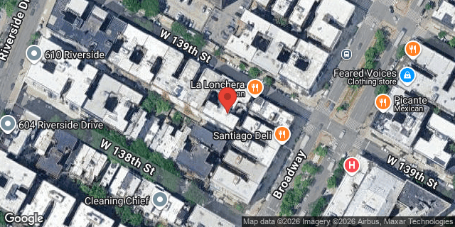 Aerial map of 602 WEST 139 STREET, Manhattan