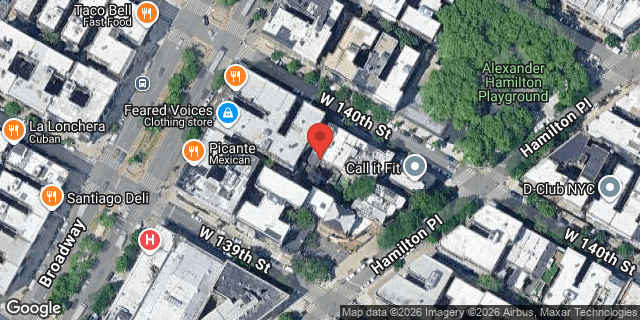 Aerial map of 550 WEST 140 STREET, Manhattan