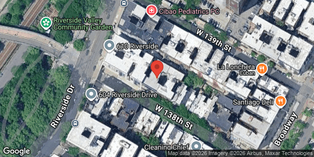 Aerial map of 629 WEST 138 STREET, Manhattan