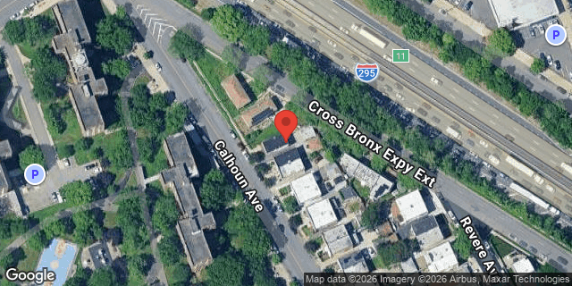Aerial map of 540 CALHOUN AVENUE, Bronx