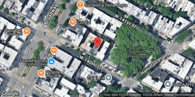 Aerial map of 559 WEST 140 STREET, Manhattan