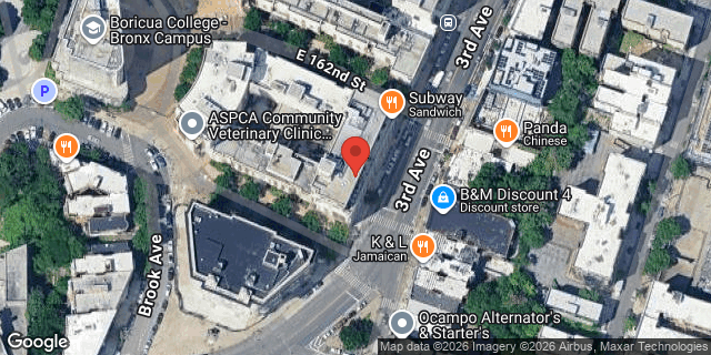 Aerial map of 507 EAST 161 STREET, Bronx