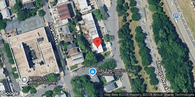 Aerial map of 503 HOLLYWOOD AVENUE, Bronx