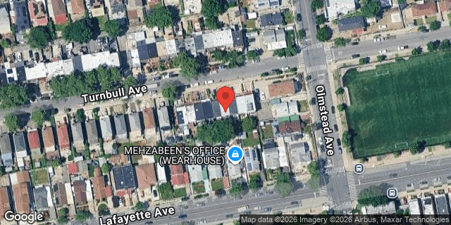 Aerial map of 2074 TURNBULL AVENUE, Bronx