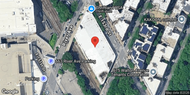 Aerial map of 110 EAST 153 STREET, Bronx