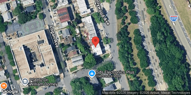 Aerial map of 505 HOLLYWOOD AVENUE, Bronx