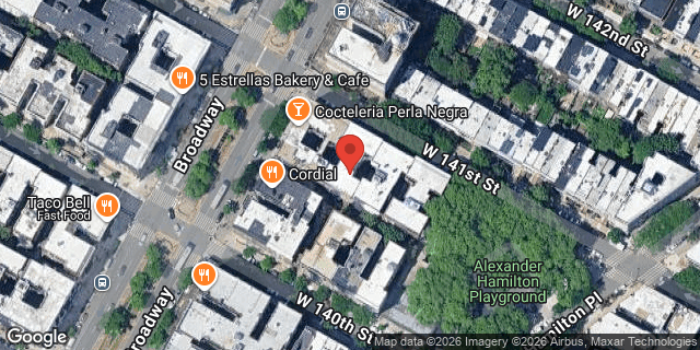 Aerial map of 572 WEST 141 STREET, Manhattan