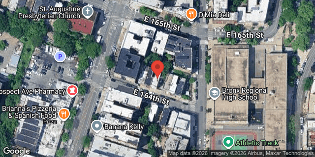 Aerial map of 861 EAST 164 STREET, Bronx