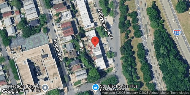 Aerial map of 513 HOLLYWOOD AVENUE, Bronx