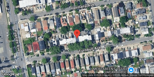 Aerial map of 2031 TURNBULL AVENUE, Bronx