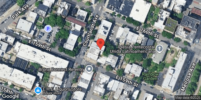Aerial map of 828 COURTLANDT AVENUE, Bronx
