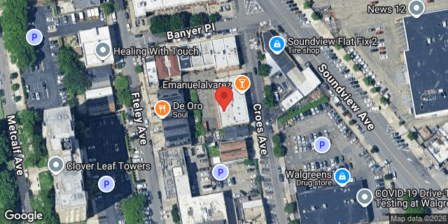 Aerial map of 939 CROES AVENUE, Bronx