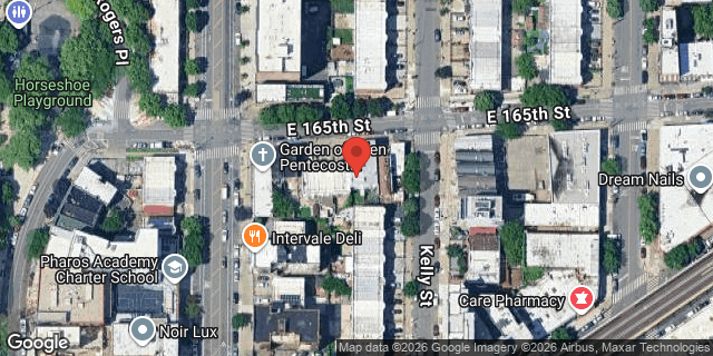 Aerial map of 930 EAST 165 STREET, Bronx