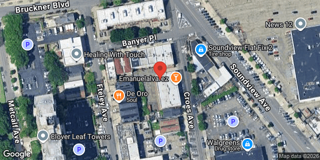 Aerial map of 943 CROES AVENUE, Bronx