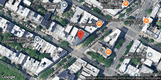 Aerial map of 116 HAMILTON PLACE, Manhattan