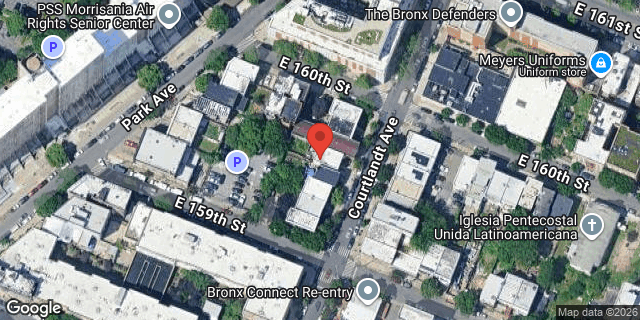 Aerial map of 837 COURTLANDT AVENUE, Bronx