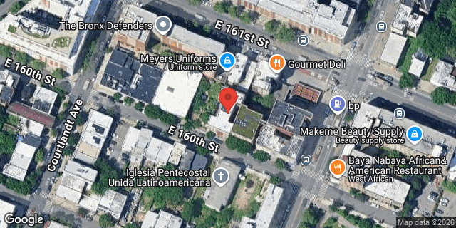 Aerial map of 381 EAST 160 STREET, Bronx
