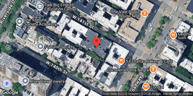 Aerial map of 602 WEST 141 STREET, Manhattan