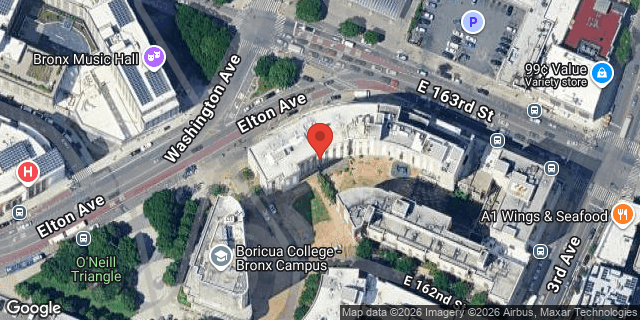 Aerial map of 488 EAST 163 STREET, Bronx