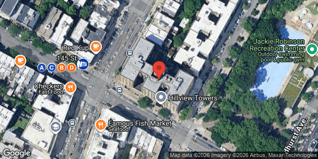 Aerial map of 385 WEST 145 STREET, Manhattan