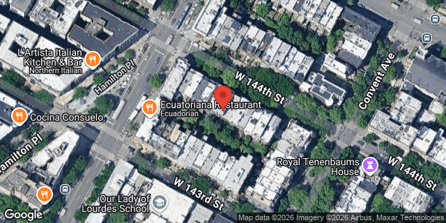 Aerial map of 464 WEST 144 STREET, Manhattan