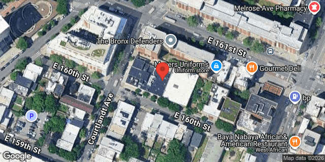 Aerial map of 860 COURTLANDT AVENUE, Bronx