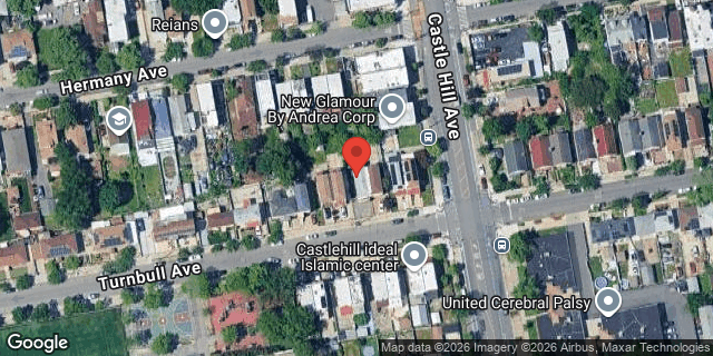 Aerial map of 2163 TURNBULL AVENUE, Bronx