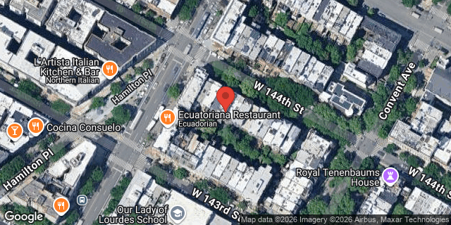 Aerial map of 468 WEST 144 STREET, Manhattan