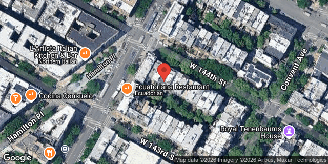 Aerial map of 470 WEST 144 STREET, Manhattan