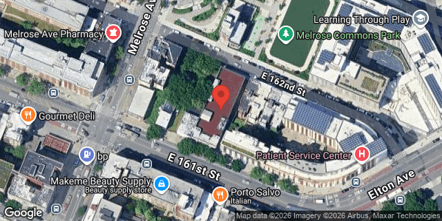 Aerial map of 421 EAST 161 STREET, Bronx