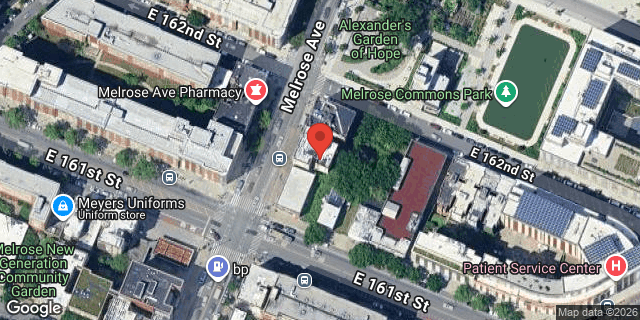 Aerial map of 892 MELROSE AVENUE, Bronx