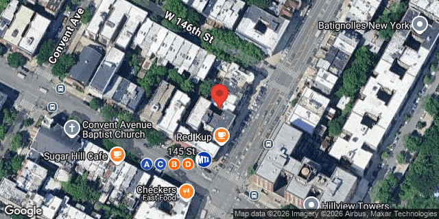 Aerial map of 713 ST NICHOLAS AVENUE, Manhattan