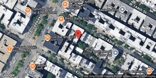 Aerial map of 532 WEST 143 STREET, Manhattan