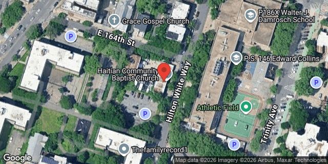 Aerial map of 606 EAST 164 STREET, Bronx
