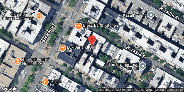 Aerial map of 536 WEST 143 STREET, Manhattan