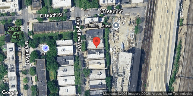 Aerial map of 1052 LONGFELLOW AVENUE, Bronx