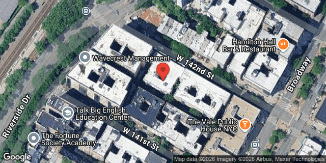 Aerial map of 618 WEST 142 STREET, Manhattan