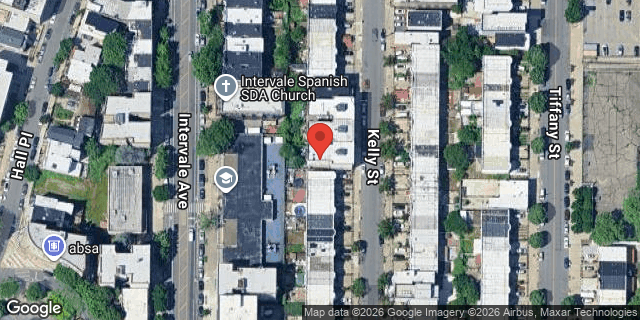 Aerial map of 1047 KELLY STREET, Bronx