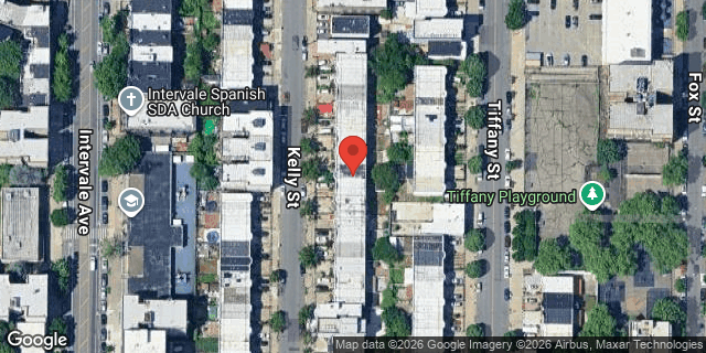 Aerial map of 1056 KELLY STREET, Bronx