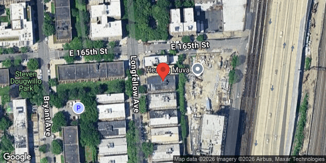Aerial map of 1060 LONGFELLOW AVENUE, Bronx
