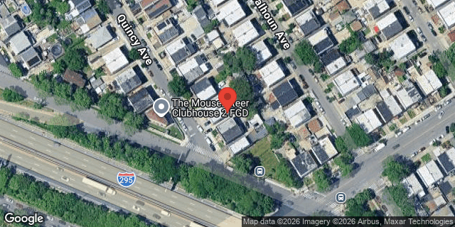 Aerial map of 720 QUINCY AVENUE, Bronx