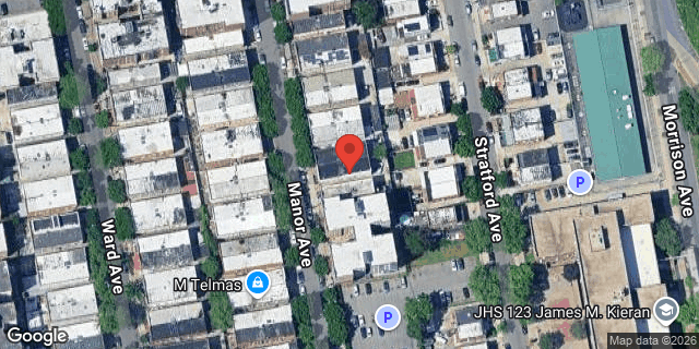 Aerial map of 1042 MANOR AVENUE, Bronx
