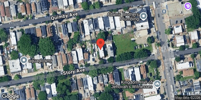 Aerial map of 2151 STORY AVENUE, Bronx